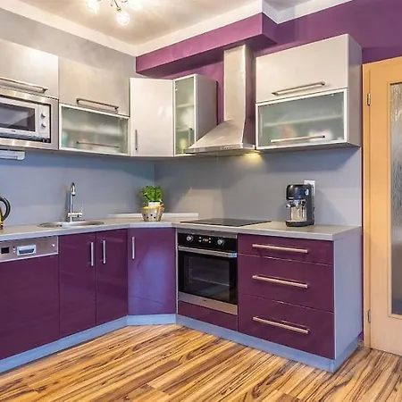 Purple Flat Apartment